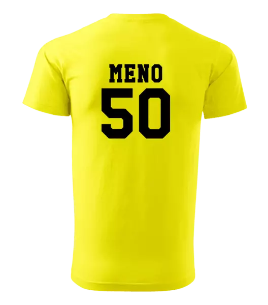 Pánske narodeninové tričko Vek a meno