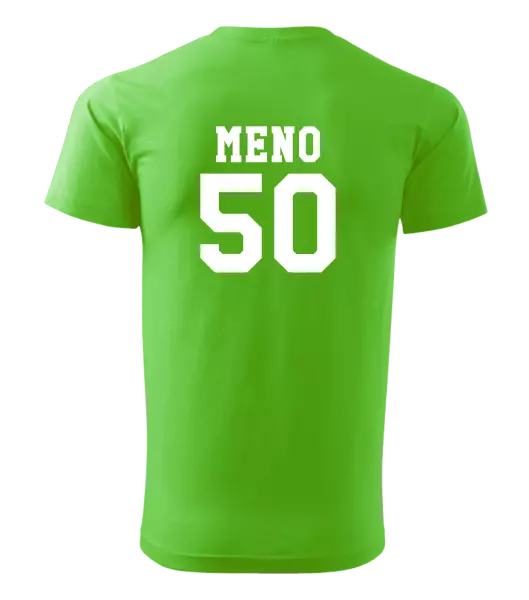 Pánske narodeninové tričko Vek a meno