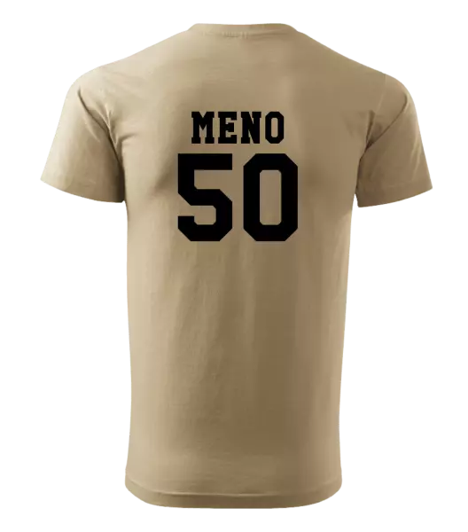 Pánske narodeninové tričko Vek a meno