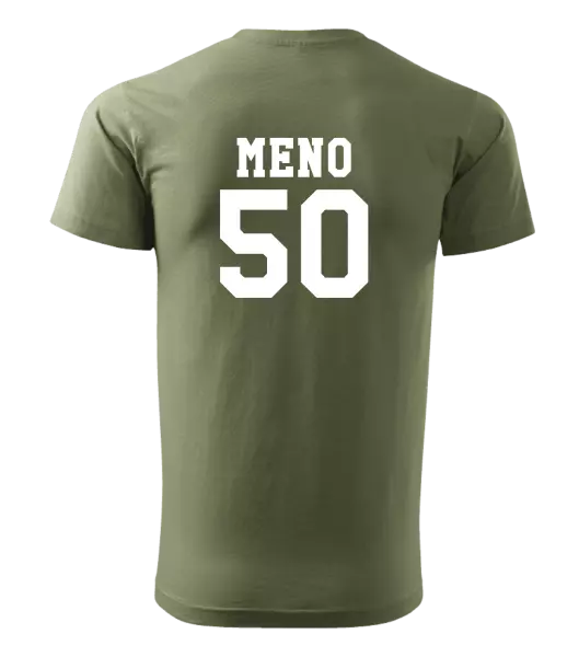 Pánske narodeninové tričko Vek a meno