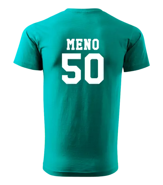 Pánske narodeninové tričko Vek a meno