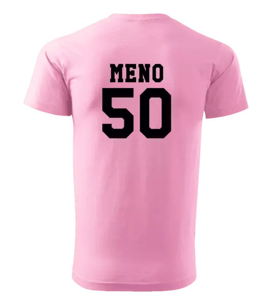 Pánske narodeninové tričko Vek a meno