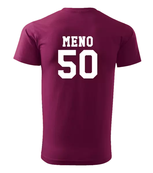 Pánske narodeninové tričko Vek a meno