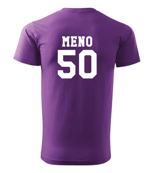 Pánske narodeninové tričko Vek a meno