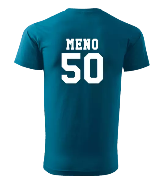 Pánske narodeninové tričko Vek a meno