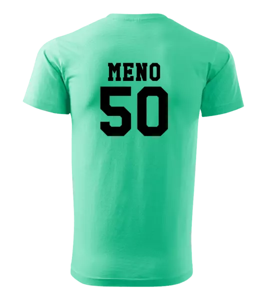 Pánske narodeninové tričko Vek a meno