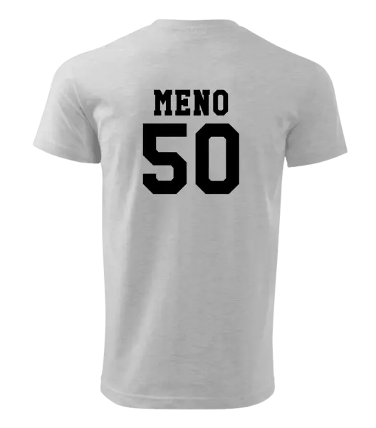 Pánske narodeninové tričko Vek a meno