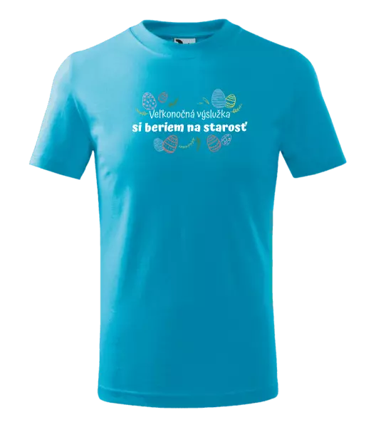 Detské veľkonočné tričko Veľkonočná výslužka si beriem na starosť