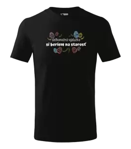 Detské veľkonočné tričko Veľkonočná výslužka si beriem na starosť