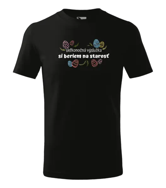 Detské veľkonočné tričko Veľkonočná výslužka si beriem na starosť