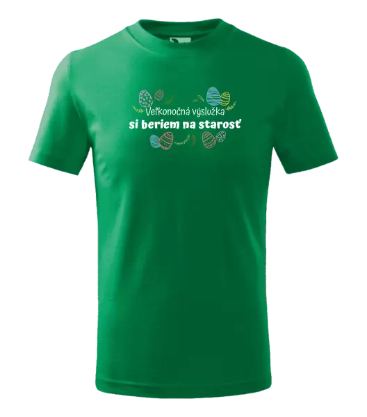 Detské veľkonočné tričko Veľkonočná výslužka si beriem na starosť