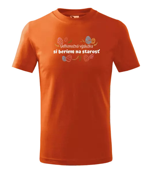 Detské veľkonočné tričko Veľkonočná výslužka si beriem na starosť