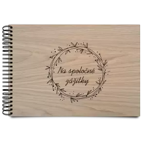 Drevený album s krúžkovou väzbou Veniec 2