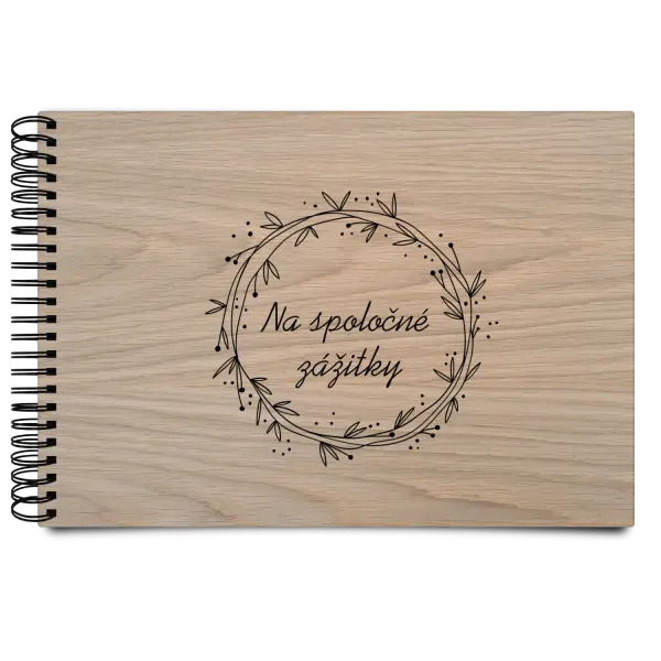 Drevený album s krúžkovou väzbou Veniec 2