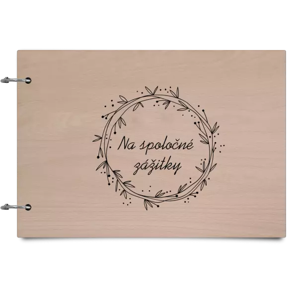 Drevený album so sponami Veniec 2