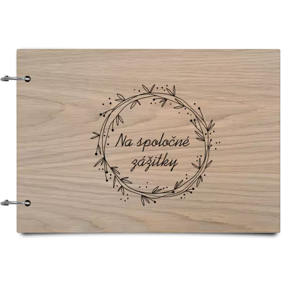 Drevený album so sponami Veniec 2