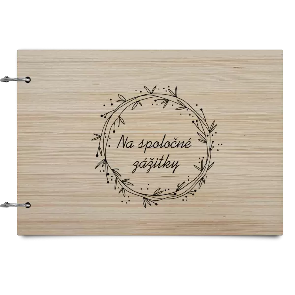 Drevený album so sponami Veniec 2