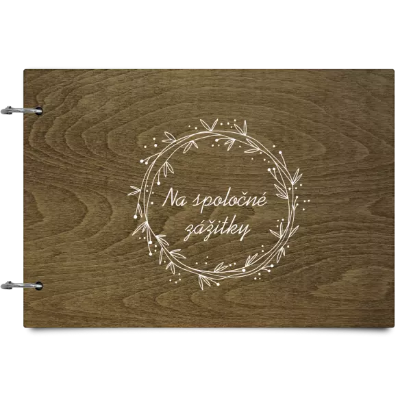 Drevený album so sponami Veniec 2