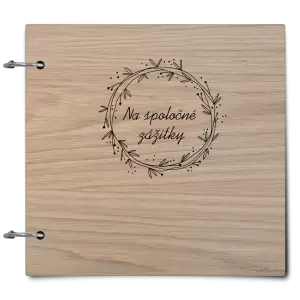 Drevený album so sponami Veniec 2