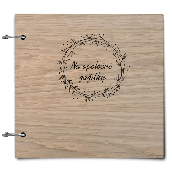 Drevený album so sponami Veniec 2