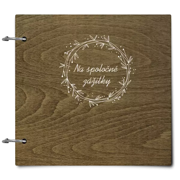 Drevený album so sponami Veniec 2