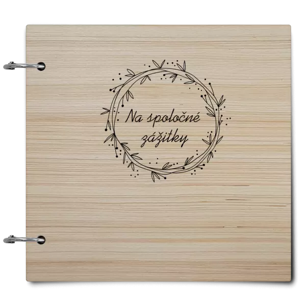 Drevený album so sponami Veniec 2