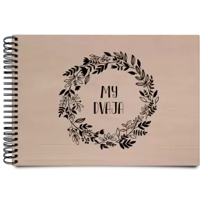 Drevený album s krúžkovou väzbou Veniec 3