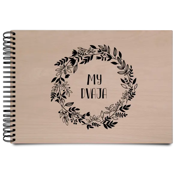 Drevený album s krúžkovou väzbou Veniec 3
