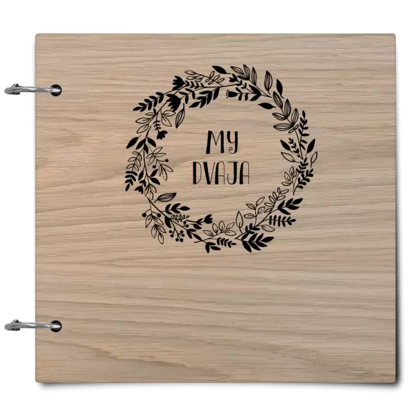 Drevený album so sponami Veniec 3