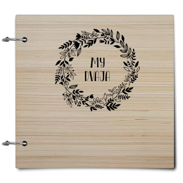 Drevený album so sponami Veniec 3