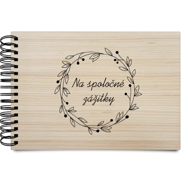 Drevený album s krúžkovou väzbou Veniec 4