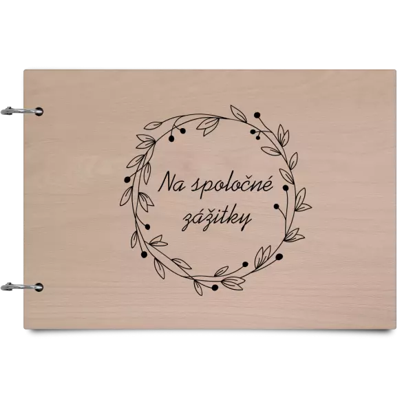 Drevený album so sponami Veniec 4