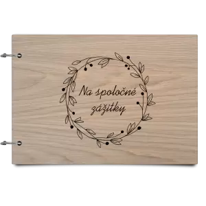 Drevený album so sponami Veniec 4