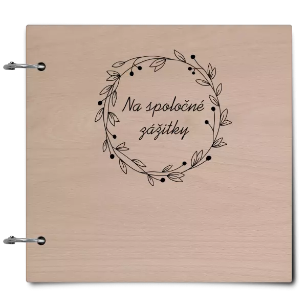 Drevený album so sponami Veniec 4