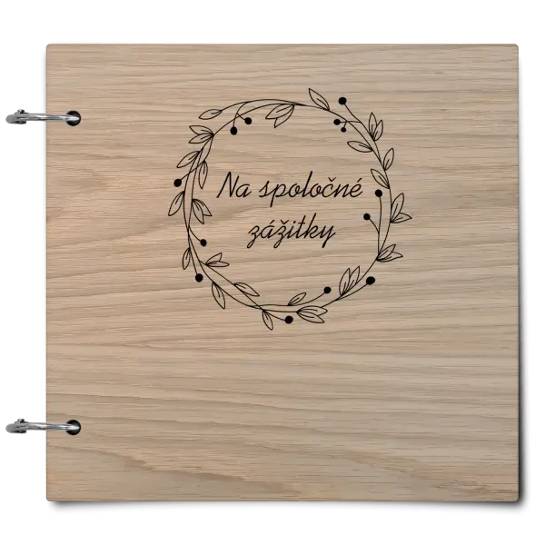 Drevený album so sponami Veniec 4