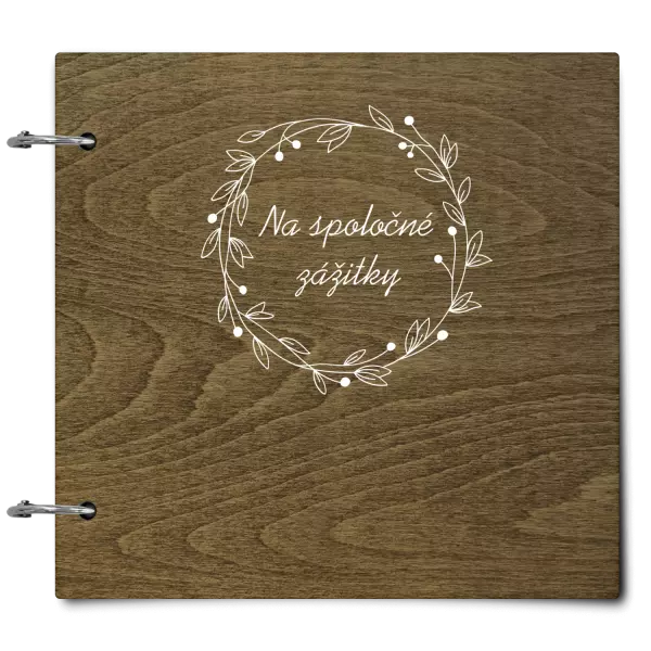 Drevený album so sponami Veniec 4