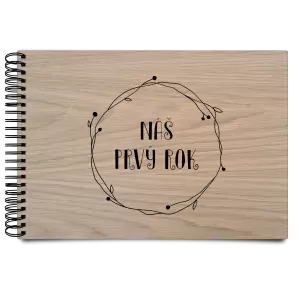 Drevený album s krúžkovou väzbou Veniec 5