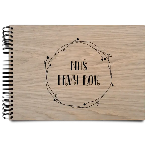 Drevený album s krúžkovou väzbou Veniec 5