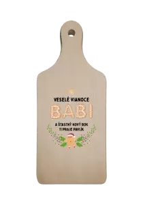 Doštička Veselé Vianoce babi, perníček
