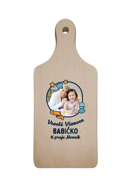 Doštička Veselé Vianoce babička s venovaním