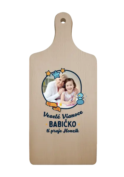 Doštička Veselé Vianoce babička s venovaním