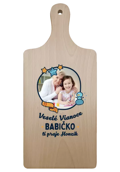 Doštička Veselé Vianoce babička s venovaním