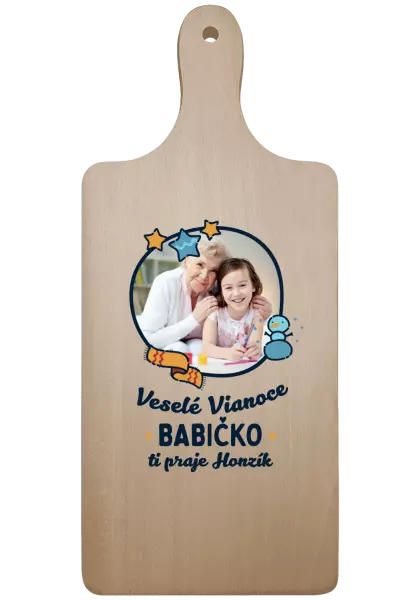Doštička Veselé Vianoce babička s venovaním