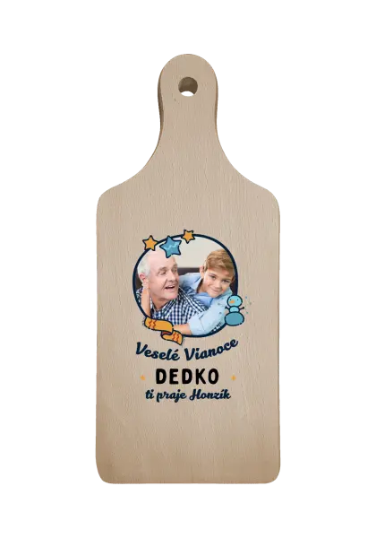 Doštička Veselé Vianoce dedko s venovaním