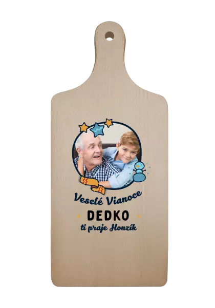 Doštička Veselé Vianoce dedko s venovaním