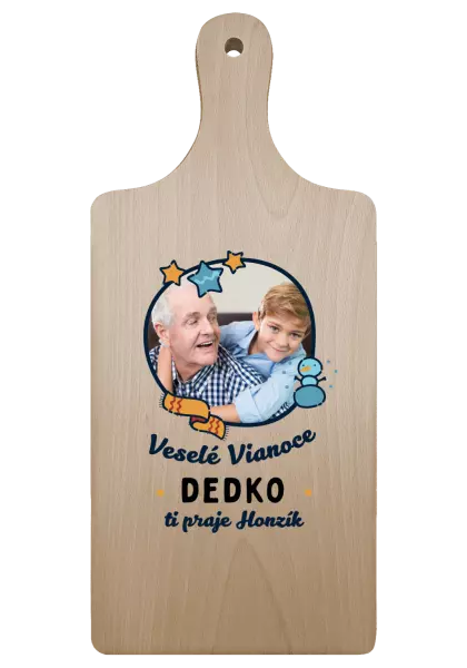 Doštička Veselé Vianoce dedko s venovaním