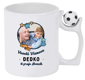 Vianočný hrnček Veselé Vianoce dedko s venovaním