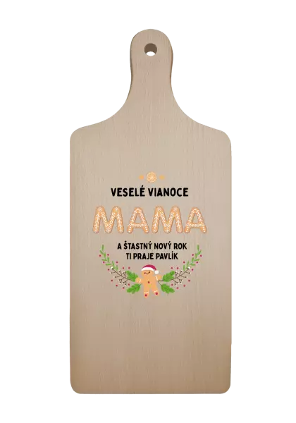 Doštička Veselé Vianoce mami, perníček