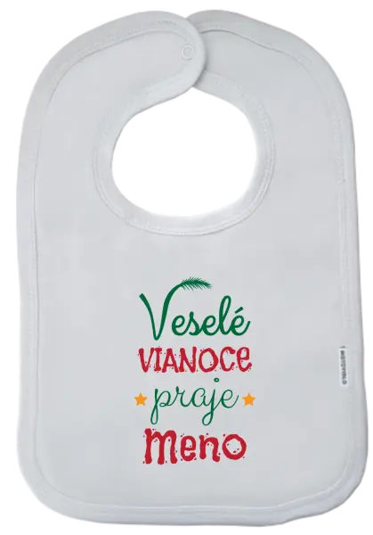 Detský podbradník Veselé Vianoce praje