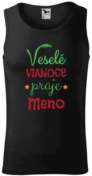 Pánske vianočné tielko Veselé Vianoce praje